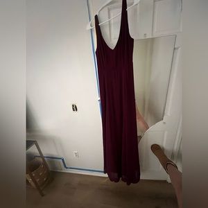 Show me your mumu burgundy bridesmaid dress size small worn once